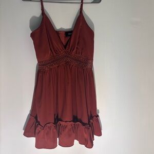 Cider Rust Spaghetti Strap Dress